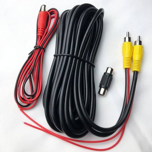 Upgraded Version Thickened 34FT/10m Backup Camera RCA Video Cable,RCA Male to Male Plug Car Rear View Parking Backup Camera Video Audio Extension Cable with Detection Trigger Wire in Kuwait