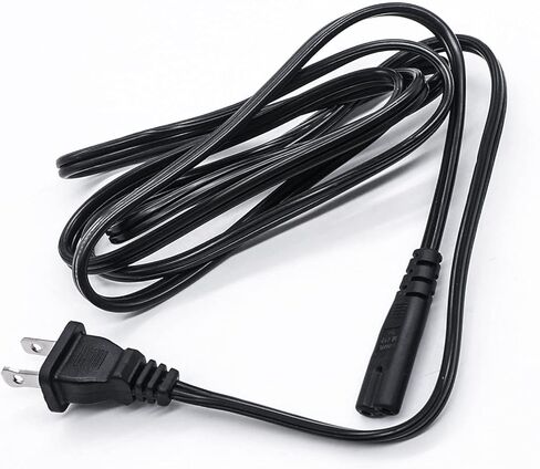 Mankk 6Ft TV سلك الطاقة 2 الشق 18AWG 10A 250V AC كابل الطاقة لشاشة الكمبيوتر الكمبيوتر المحمول طابعة المتكلم M-I-036-1.8M in Kuwait