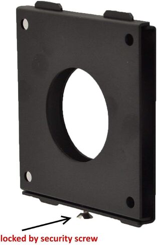 Security Anti-Theft Acrylic VESA Enclosure for Amazon Fire 7 2022 with Free Wall Mount Kit (Black, Fire 7 2022) in Kuwait