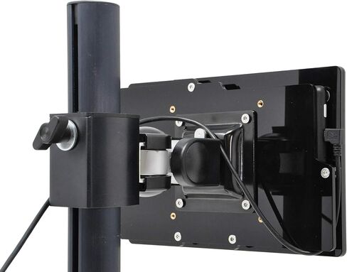 Security Anti-Theft Acrylic VESA Enclosure for Amazon Fire 7 2022 with Free Wall Mount Kit (Black, Fire 7 2022) in Kuwait