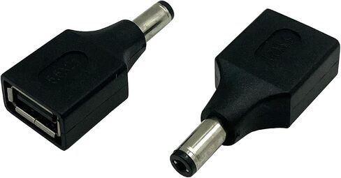 محول طاقة Dafensoy USB إلى DC، USB 2.0 A أنثى إلى DC 5.5 x 2.1mm محول طاقة ذكر 2 حزمة، يستخدم لشحن الأجهزة الإلكترونية مع منافذ DC أو USB (USB F/5.5 x 2.1) in Saudi Arabia