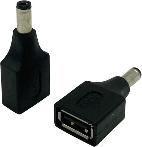 محول طاقة Dafensoy USB إلى DC، USB 2.0 A أنثى إلى DC 5.5 x 2.1mm محول طاقة ذكر 2 حزمة، يستخدم لشحن الأجهزة الإلكترونية مع منافذ DC أو USB (USB F/5.5 x 2.1) in Saudi Arabia