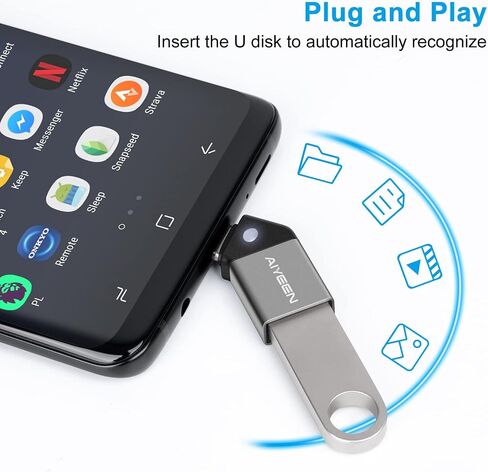 USB C to USB Adapter(2 Pack), 90 Degree USB C Male to USB 3.0 Female Adapter OTG Converter Compatible with MacBook Pro 2019/2018, Samsung and More USB-C Device, Gray in Saudi Arabia