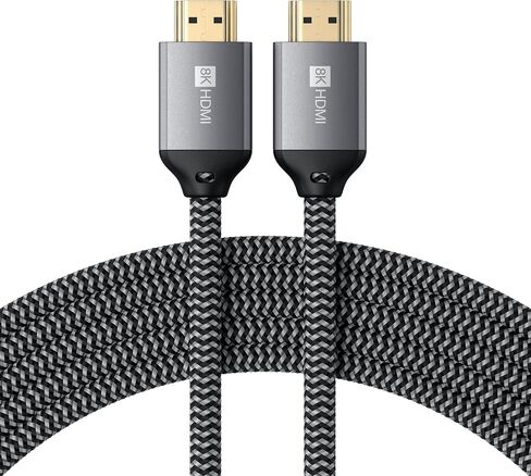 Satechi 8K HDMI 2.1 Cable - Supports 8K/ 60Hz and 4K/ 120Hz, 48Gbps - Compatible with Apple 2021 MacBook Pro M1 Pro & Max, 2021 iPad Pro and More (2 Meters/ 6.6 ft) in Saudi Arabia