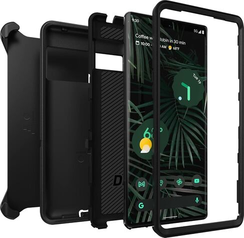 OtterBox Pixel 6 Pro Defender Series Case - FORT BLUE, rugged & durable, with port protection, includes holster clip kickstand in Kuwait