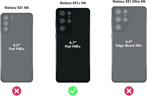 OtterBox Galaxy S21+ 5G (فقط - لا يناسب الحجم غير الزائد أو Ultra) حافظة سلسلة Commuter - لا تناسب الحجم غير الزائد أو Ultra) - أسود، نحيف وقوي، صديق للجيب، مع حماية للمنافذ in Saudi Arabia