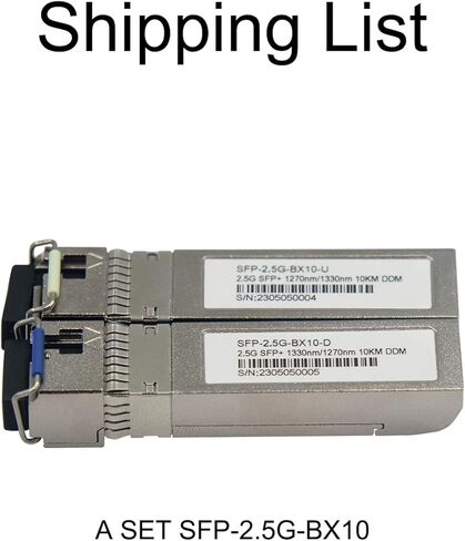 youyeetoo BPI-R3 Single Board Computer SFP+ 2.5G BX10 Module - 10KM, Fast 2.5Gbps, LC Connector (A Set) in Saudi Arabia