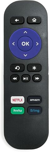 VINABTY New Replacement Remote fit for Roku 1 2 3 4 Premiere 4620XB 4620R 3900XB 3050R 3700XB 2000C 2710R 4210XB 3900R 2500R LT 2700R 2450XB 3710RW with 4 Shourtcuts Keys, for Set Top Box in Saudi Arabia