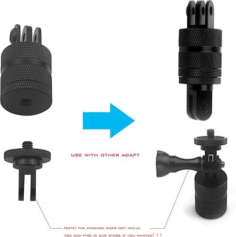 Niewalda Aluminum Bike/Motor Handlebar Mount for GoPro and Action Cameras | 360° Rotary Motorcycle Clamp Holder for AKASO Campark, Professional Cycling Bracket for Vlogging in Saudi Arabia