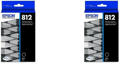EPSON 812 DURABrite Ultra Ink Standard Capacity Black Cartridge (T812120-S) Works with WorkForce Pro WF-7310 ,7820, 7840, EC-C7000 in Saudi Arabia