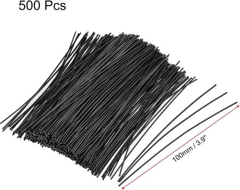 uxcell Metallic Twist Ties 100mmx2mm Plastic Green Cable Cord Ties 500pcs in Saudi Arabia