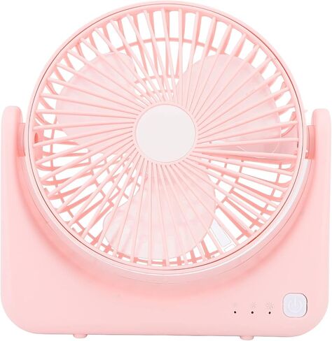 VBESTLIFE Portable Desk Fan, Quiet 30dB Small USB Desk Fan for Home Travel (Pink) in Saudi Arabia