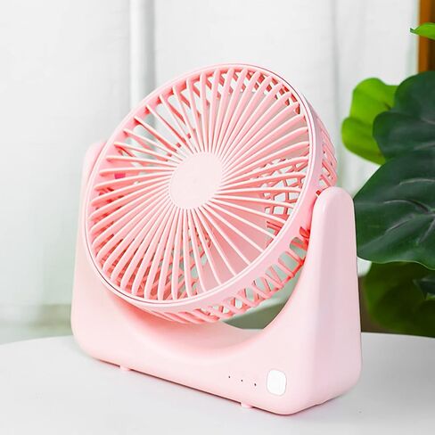 VBESTLIFE Portable Desk Fan, Quiet 30dB Small USB Desk Fan for Home Travel (Pink) in Saudi Arabia