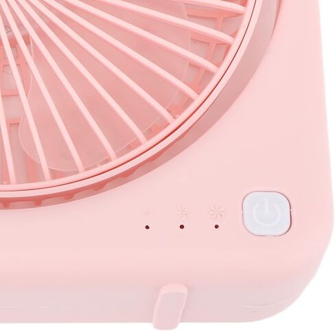 VBESTLIFE Portable Desk Fan, Quiet 30dB Small USB Desk Fan for Home Travel (Pink) in Saudi Arabia