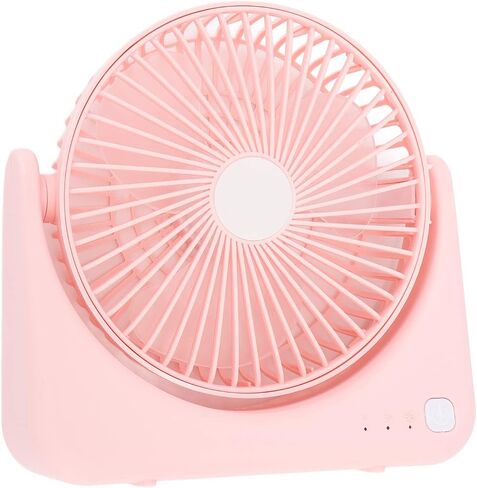 VBESTLIFE Portable Desk Fan, Quiet 30dB Small USB Desk Fan for Home Travel (Pink) in Saudi Arabia