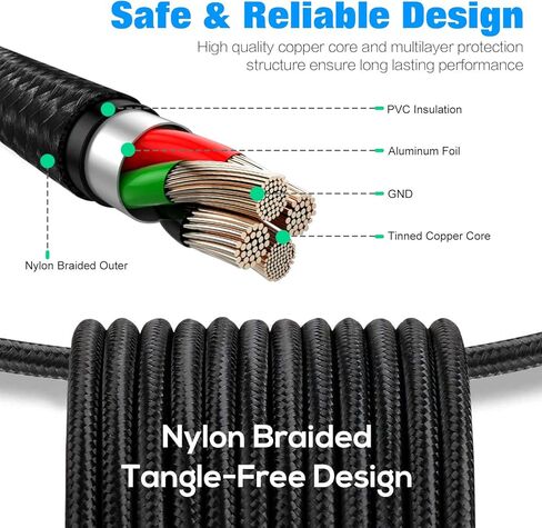 كابل iPhone Lightning بطول 6 أقدام، [معتمد من MFi] كابل شحن سريع بزاوية يمنى 90 درجة إضافية 6 أقدام/3 عبوات كابل شاحن iPhone مضفر من النايلون لهواتف iPhone 12/11/Xs Max/XS/XR/X، 8 7 6 6S 6 Plus، iPad، iPod in Kuwait