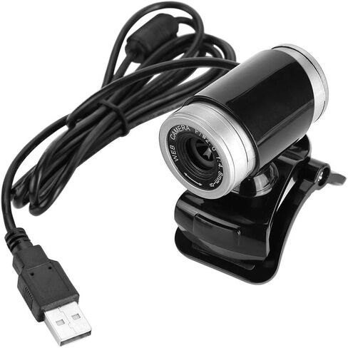 كاميرا ويب Eboxer USB للكمبيوتر، مشبك HD 12.0M بكسل على كاميرا الكمبيوتر الشخصي، كاميرا ويب مدمجة قابلة للدوران بميكروفون لإجراء مكالمات الفيديو والتسجيل، والبث المباشر، وكاميرا ويب لسطح المكتب والكمبيوتر المحمول (أسود + فضي) in Saudi Arabia