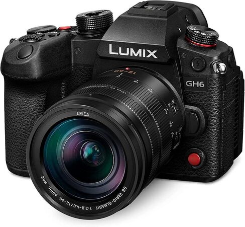 هيكل كاميرا باناسونيك LUMIX GH6 بدون مرآة مع عدسة Leica DG Vario-ELMARIT مقاس 12-60 مم F2.8-4.0 DC-GH6LK مع ملحقات التصوير الفوتوغرافي Deco Gear + بطارية إضافية + مجموعة مرشح + برنامج صور فيديو in Kuwait