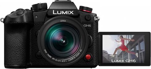 هيكل كاميرا باناسونيك LUMIX GH6 بدون مرآة مع عدسة Leica DG Vario-ELMARIT مقاس 12-60 مم F2.8-4.0 DC-GH6LK مع ملحقات التصوير الفوتوغرافي Deco Gear + بطارية إضافية + مجموعة مرشح + برنامج صور فيديو in Kuwait
