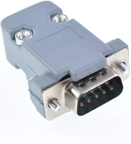 DB9 Male 9 Pin D-Sub RS232 Solder Connector with Hood 10 Pack in Kuwait