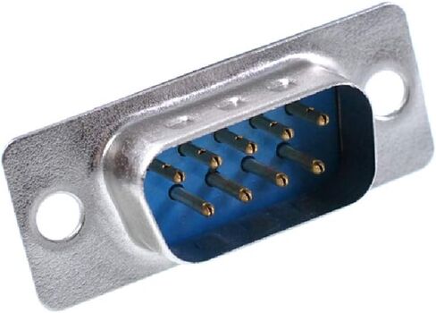 DB9 Male 9 Pin D-Sub RS232 Solder Connector with Hood 10 Pack in Kuwait