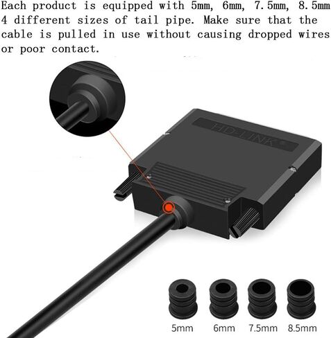 ANMBEST 2PCS Thinner DB37 Solderless RS232 D-SUB Serial to 37-pin Port Terminal Male Adapter Connector Breakout Board with Case Long Bolts Tail Pipe in Saudi Arabia