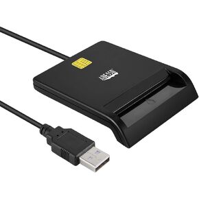 Adesso SCR-100 Smart ID Credit Card Reader,Black