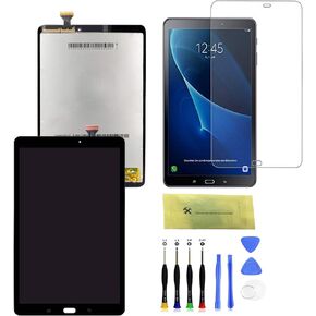 مجموعة استبدال محول رقمي لشاشة LCD تعمل باللمس لهاتف Samsung Galaxy Tab E 9.6 T560 T561 T567 أجزاء شاشة بديلة مع مجموعة أدوات وزجاج مقسى (أبيض) in Kuwait