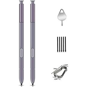 قطعتا قلم جالاكسي نوت 8، قلم ستايلس تاتش S بديل لجهاز جالاكسي نوت 8 N950U N950W N950FD N950F Tips/Nibs+Eject Pin (رمادي) in Kuwait