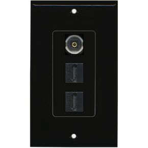 RiteAV - 1 Toslink Digital Audio Port and 2 HDMI Port Wall Plate Decorative in Saudi Arabia