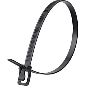 RETYZ WorkTie 24 Inch Natural Releasable, Reusable, One-Handed, Tool-Free, Patented Cable Tie and Zip Tie Solution - 20 Pack