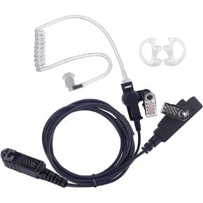 سماعة أذن KANMIT لموتورولا XPR3300 XPR3300e XPR3500 XPR3500e جهاز اتصال لاسلكي ثنائي الاتجاه مع زوج واحد من قوالب الأذن المتوسطة وسماعات رأس أنبوبية صوتية سرية وميكروفون PTT in Kuwait