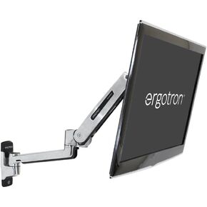 Ergotron – LX Sit-Stand Single Monitor Arm, VESA Wall Mount – for Monitors Up to 42 Inches, 7 to 25 lbs – Polished Aluminum in Kuwait