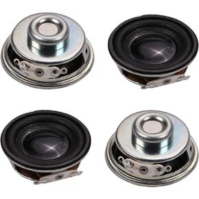 Fielect 20Pcs DIY Magnetic Speaker 0.25W 8 Ohm 29mm Diameter Round Shape Replacement Loudspeaker