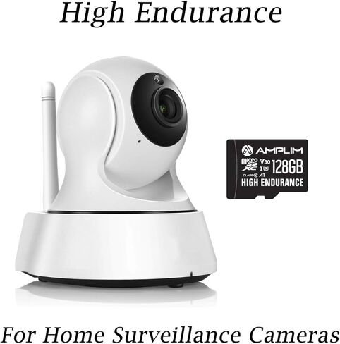 Amplim Micro SD Card 128GB, 2 Pack Extreme High Speed MicroSD Memory Plus Adapter, MicroSDXC U3 Class 10 V30 UHS-I Nintendo-Switch, GoPro Hero, Surface, Phone Galaxy, Camera Security Cam, Tablet, PC in Kuwait