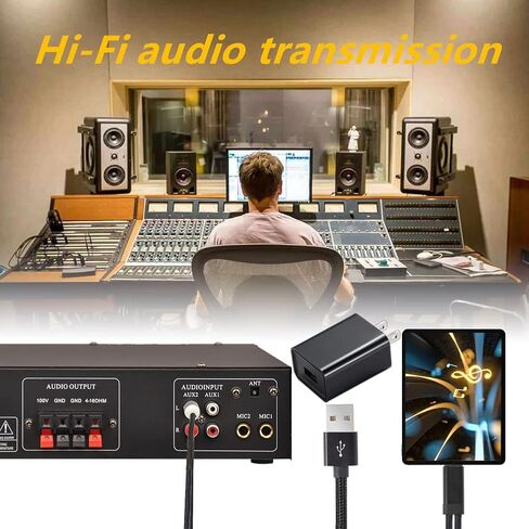 شاحن USB WUSERNING ومنفذ iOS إلى كابل صوت ستيريو RCA، سلك Y مقسم باللونين الأحمر والأبيض متوافق مع iPhone/ipad/iPod متصل بالسيارة ومكبر الصوت والمسرح المنزلي ومكبر الصوت والمزيد. (4.0 قدم) in Kuwait