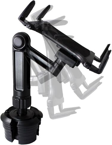 ChargerCity Xtreme Tablet Drinks Beverage Cup Holder Mount w/10inch Long Arm & 360º Swivel Adjust for All 7"-12" Screen Tablet Like Apple iPad PRO Air Mini Samsung Galaxy Tab Surface Pro/Book in Saudi Arabia