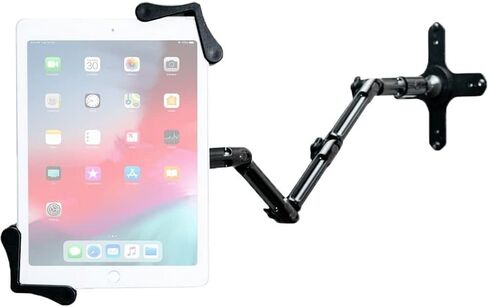 حامل جداري للأمان - حامل جداري مرن مخصص من CTA لجهاز iPad 10th Gen 10.9 بوصة - iPad 7/8/9 Gen 10.2 بوصة - iPad Air 4 - iPad Mini 5 - iPad Pro 11-12.9 بوصة - Galaxy Tab S3 9.7 بوصة والمزيد - أسود (PAD-CFWMS) in Saudi Arabia