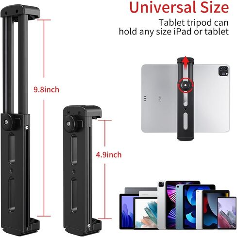 يو يو ريج حامل ثلاثي القوائم لايباد، حامل مع كولد شو اكرا سويس، محول ثلاثي القوائم معدني من الالومنيوم، لايباد برو 12.9، ايباد اير ميني 3 4، جالكسي تاب، سيرفس برو 8 (4.9-9.8 انش) in Kuwait