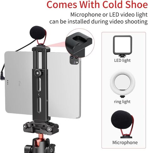 يو يو ريج حامل ثلاثي القوائم لايباد، حامل مع كولد شو اكرا سويس، محول ثلاثي القوائم معدني من الالومنيوم، لايباد برو 12.9، ايباد اير ميني 3 4، جالكسي تاب، سيرفس برو 8 (4.9-9.8 انش) in Kuwait