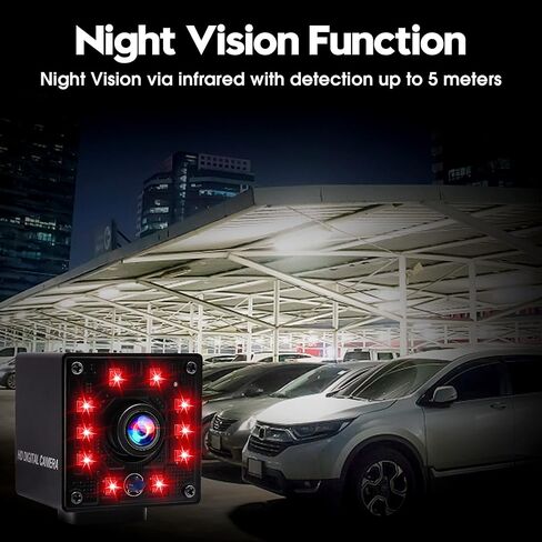 كاميرا ALPCAM USB للرؤية الليلية وكاميرا ويب USB بالأشعة تحت الحمراء ومعدل إطارات عالي 100 إطار في الثانية كاميرا ويب 2 ميجابكسل عالية الدقة 1080 بكسل مع كاميرا ويب بعدسة 3.6 مم، كاميرا ويب التوصيل والتشغيل لمراقبة منزل الطفل in Kuwait