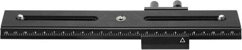 EXMAX 26cm/10.2in 2 Way Macro Shot Focusing Focus Rail Slider 1/4" Quick Screw Release Mount Camera Flash Support Plate with Standard 1/4" Screw in Saudi Arabia