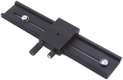 EXMAX 26cm/10.2in 2 Way Macro Shot Focusing Focus Rail Slider 1/4" Quick Screw Release Mount Camera Flash Support Plate with Standard 1/4" Screw in Saudi Arabia