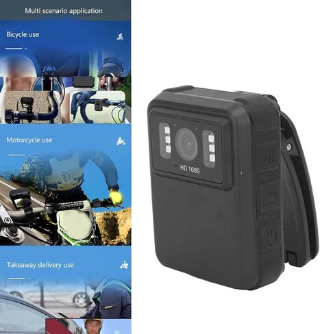 2K Ultra Body Camera, Waterproof Video Recorder, Back Clip Sport DV Camera with 1800 mAh Battery for Law Enforcement, Security Guard in Saudi Arabia