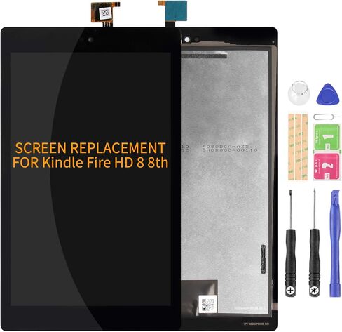 لشاشة Amazon Kindle Fire HD8 8th 2018 LCD البديلة HD 8 الجيل الثامن شاشة LCD HD8 الجيل الثامن التي تعمل باللمس متوافق مع مجموعات إصلاح أجزاء التجميع طراز L5S83A in Saudi Arabia