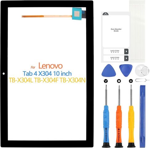 شاشة لمس لينوفو تاب 4 X304 لجهاز لينوفو X304 TB-X304L TB-X304F TB-X304N شاشة لمس 10 انش، محول رقمي بديل مع ادوات اصلاح (اسود، ليس شاشة LCD) in Saudi Arabia
