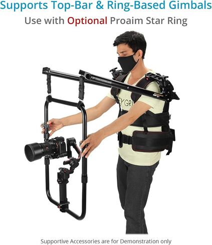Proaim Gimbal-Bird Body Support Rig for 2-Axis / 3-Axis Camera Gimbals. Supports Top Handle-Bar & Ring-Based Gimbals & Payload Range: 5-15kg/11lb-33lb (P-GBD-01) in Saudi Arabia
