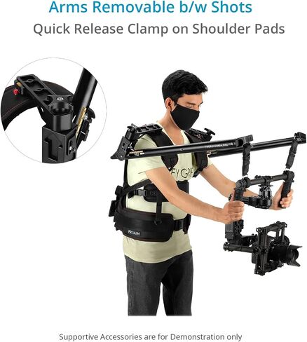 Proaim Gimbal-Bird Body Support Rig for 2-Axis / 3-Axis Camera Gimbals. Supports Top Handle-Bar & Ring-Based Gimbals & Payload Range: 5-15kg/11lb-33lb (P-GBD-01) in Saudi Arabia