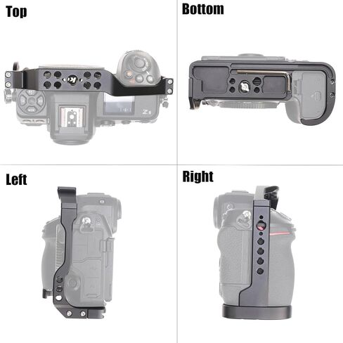 Fotga Z8 Camera Cage Stabilizer Bracket + Top Handle for Nikon Z8 Mirrorless Camera Video Making Filmmaking Compatible Arca Swiss Tripod Ball Head in Saudi Arabia