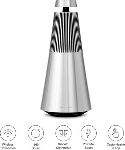 Bang & Olufsen Beosound 2 (الجيل الثالث) مكبر صوت واي فاي متعدد الغرف، من الألومنيوم الطبيعي in Kuwait